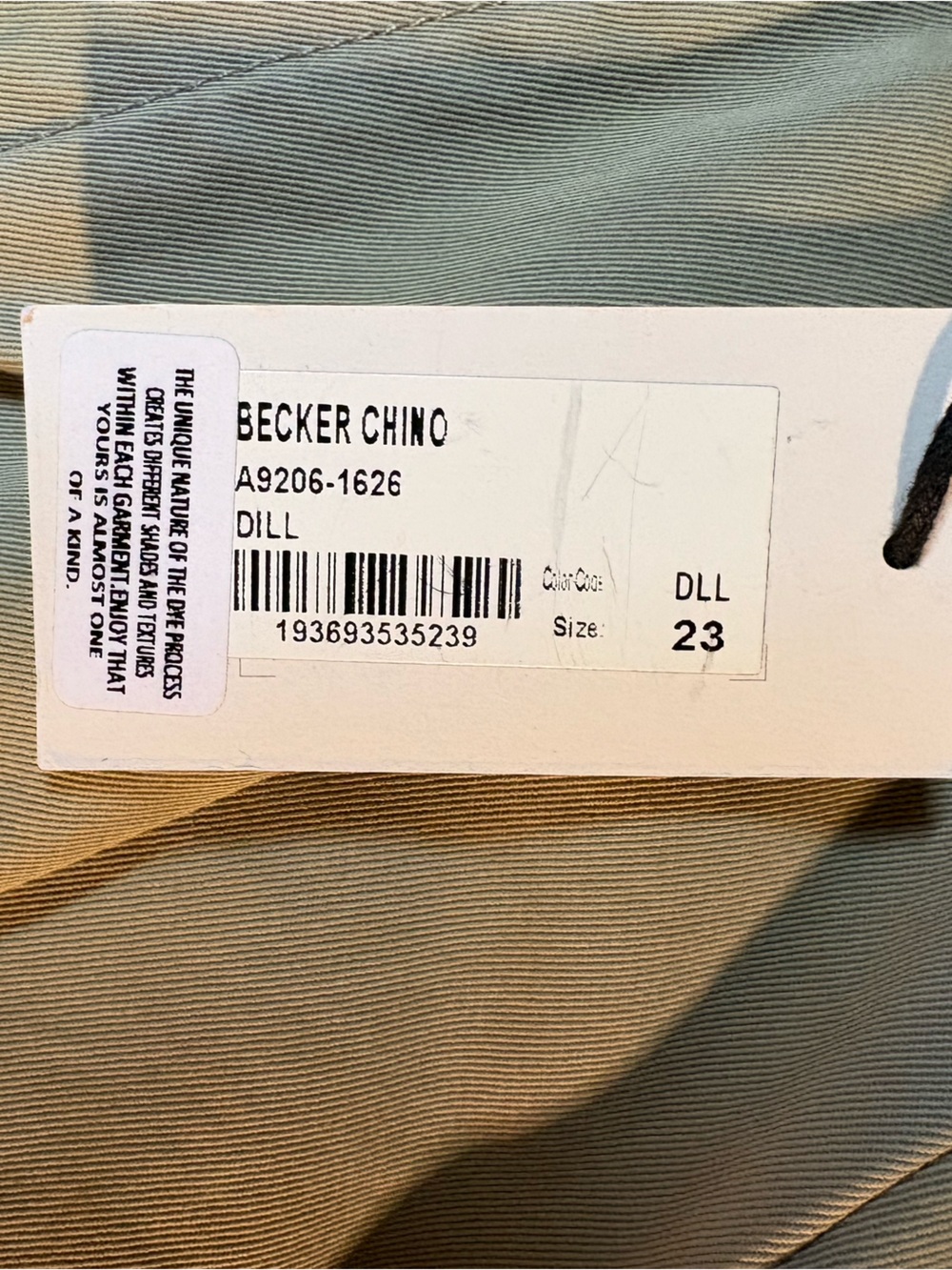 AGOLDE NWT 
Becker Baggy Tapered Trouser Chinos - Picture 9 of 10